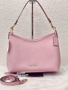 Coach Laurel Shoulder Bag Crossbody In Leather/Gold/Carnation CR148 NWT